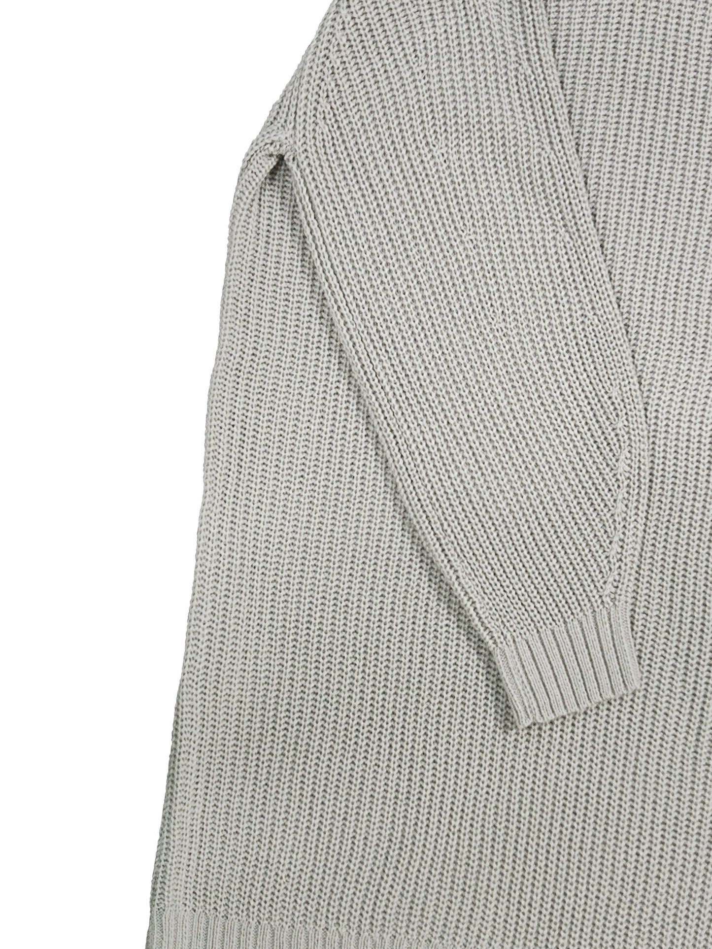 gbolsos Plus Size Casual Sweater Dress, Women's Plus Solid Long Sleeve High Neck Slight Stretch Loose Fit Sweater Dress