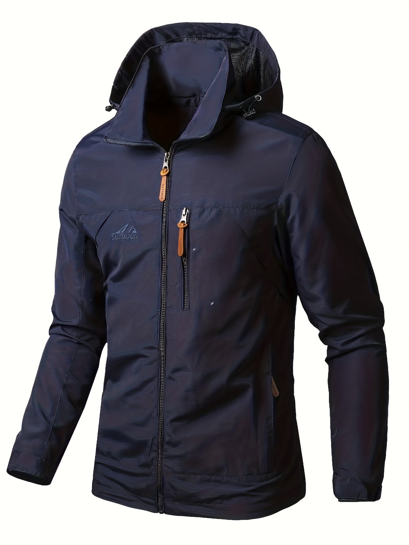 gbolsos Men's Waterproof Windproof Hooded Jackets Outdoor Sports Jacket For Spring Autumn
