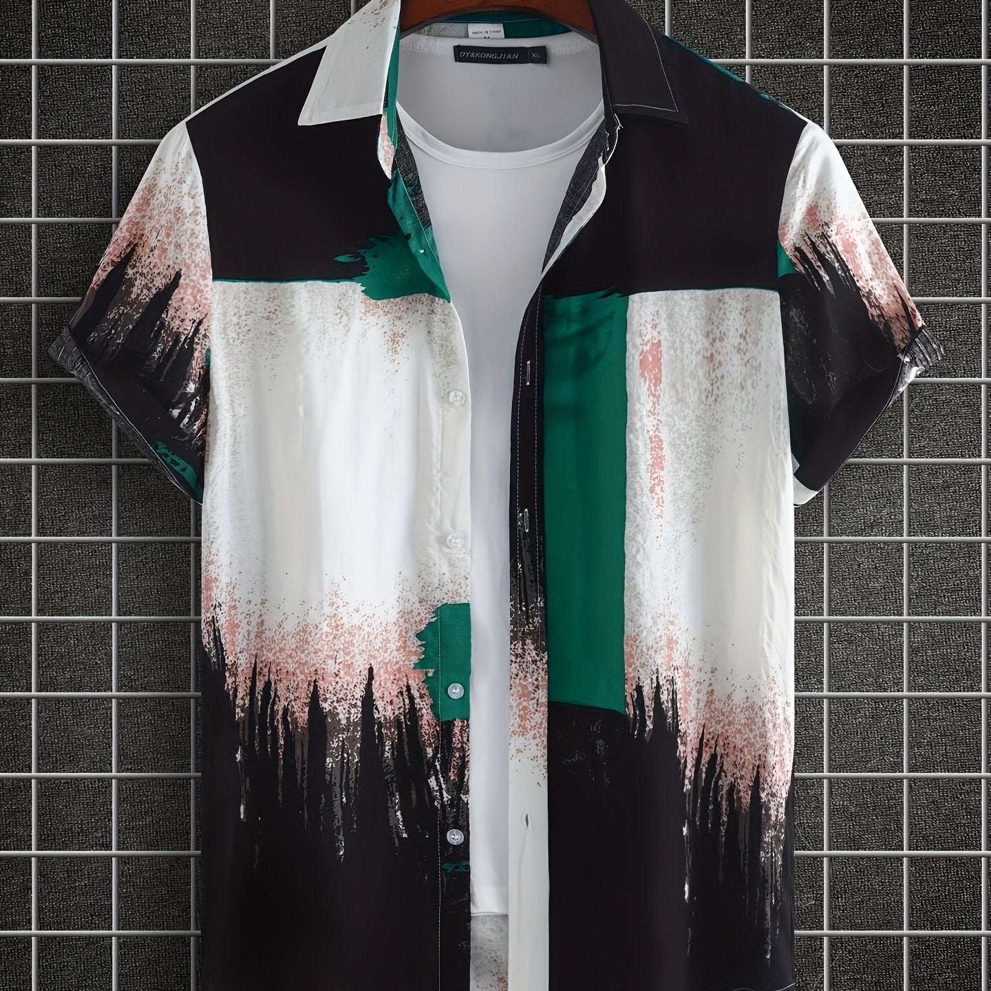 gbolsos Men's Casual Short Sleeve Shirt, Male Hawaiian Shirt For Summer Beach Vacation