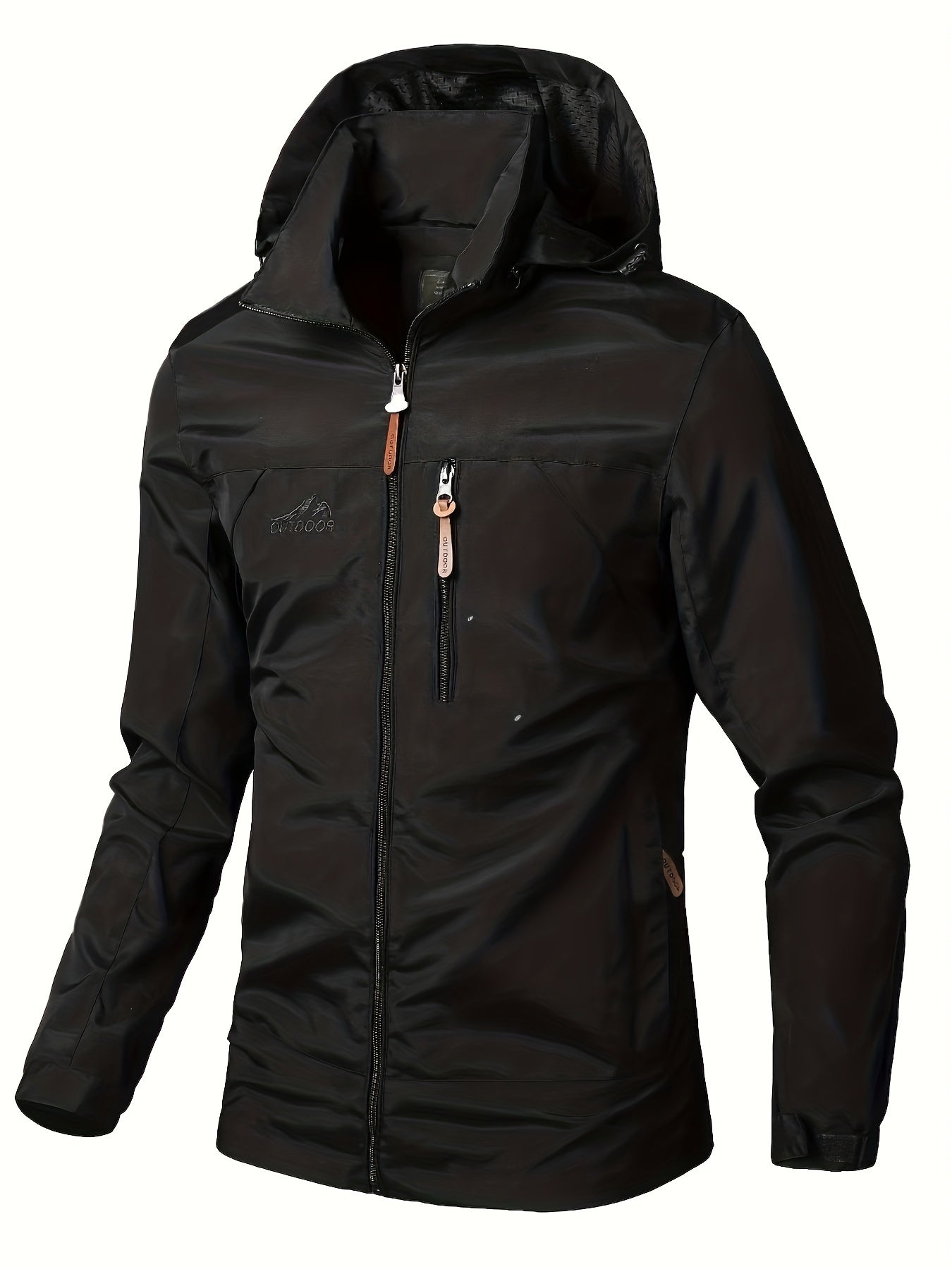 gbolsos Men's Waterproof Windproof Hooded Jackets Outdoor Sports Jacket For Spring Autumn