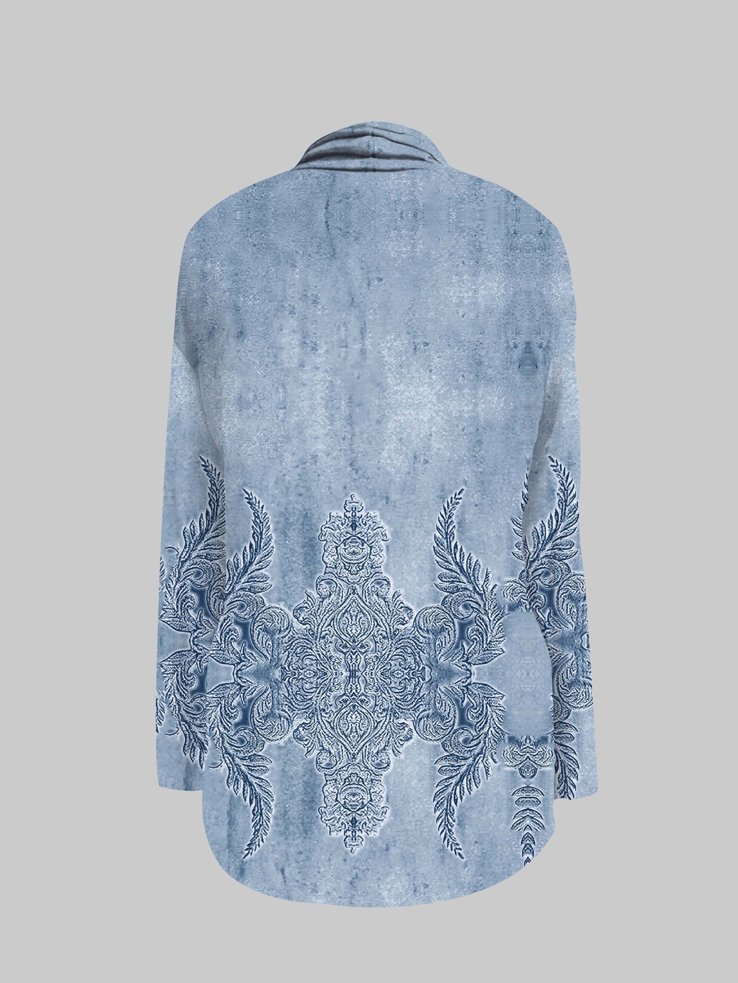 gbolsos Graphic Print Open Front Cardigan, Casual Long Sleeve Cardigan For Spring & Fall, Women's Clothing