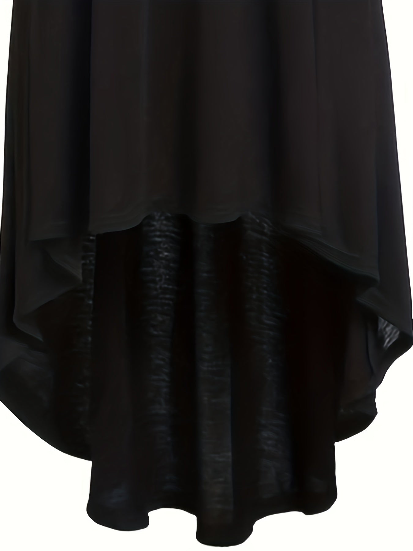 gbolsos Solid Circle Decor Hooded Dress, Vintage Asymmetrical Hem Cosplay Dress For Spring & Fall, Women's Clothing