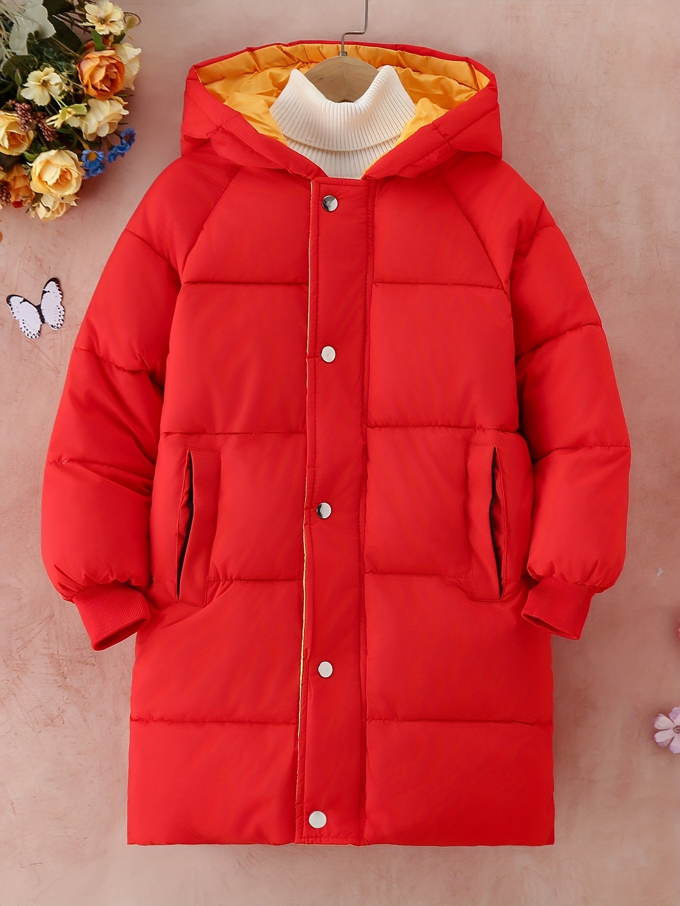 gbolsos Boys/ Girls Winter Warm Cotton-padded Hooded Coat Outdoor Snow Suit, Teen Kids Clothing For Winter/ Fall, Gift Idea