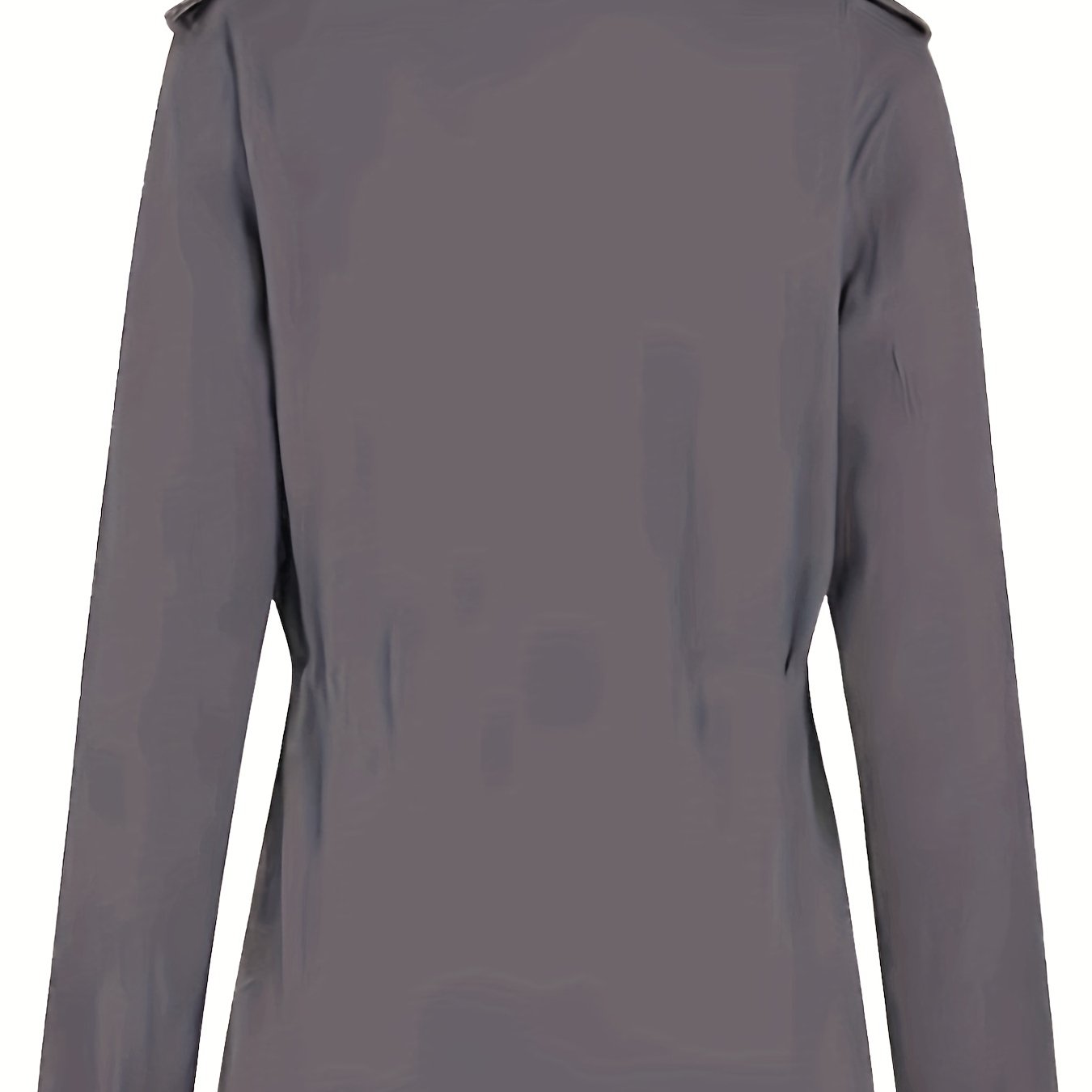 gbolsos Solid Stand Collar Long Sleeve Pockets Jacket, Winter Warm Zipper Button Casual Outerwear, Women's Clothing