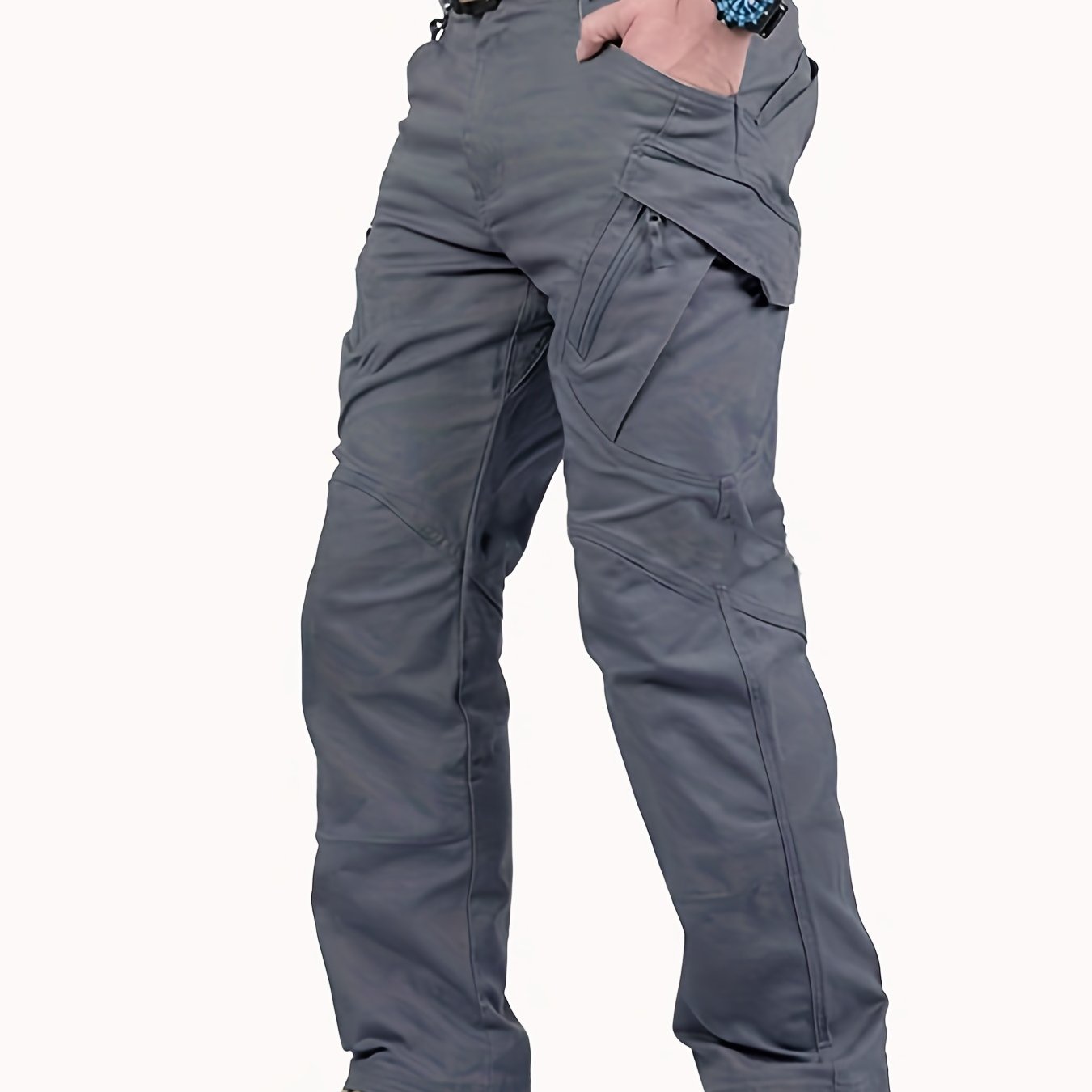 gbolsos Men's Outdoor Multi Functional Tactical Pants, Multi Pocket Outdoor Hiking Waterproof Sweatpants, Wear Resistant Cargo Pants