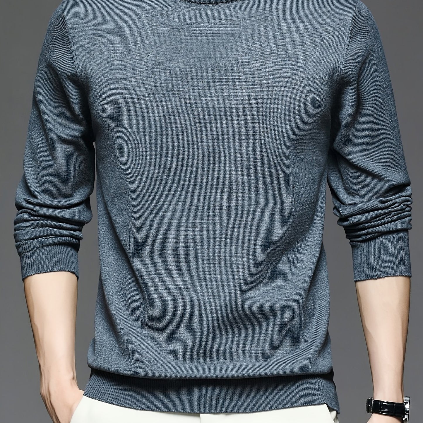 gbolsos Men's Round Neck Pullover Knit Sweater Best Sellers