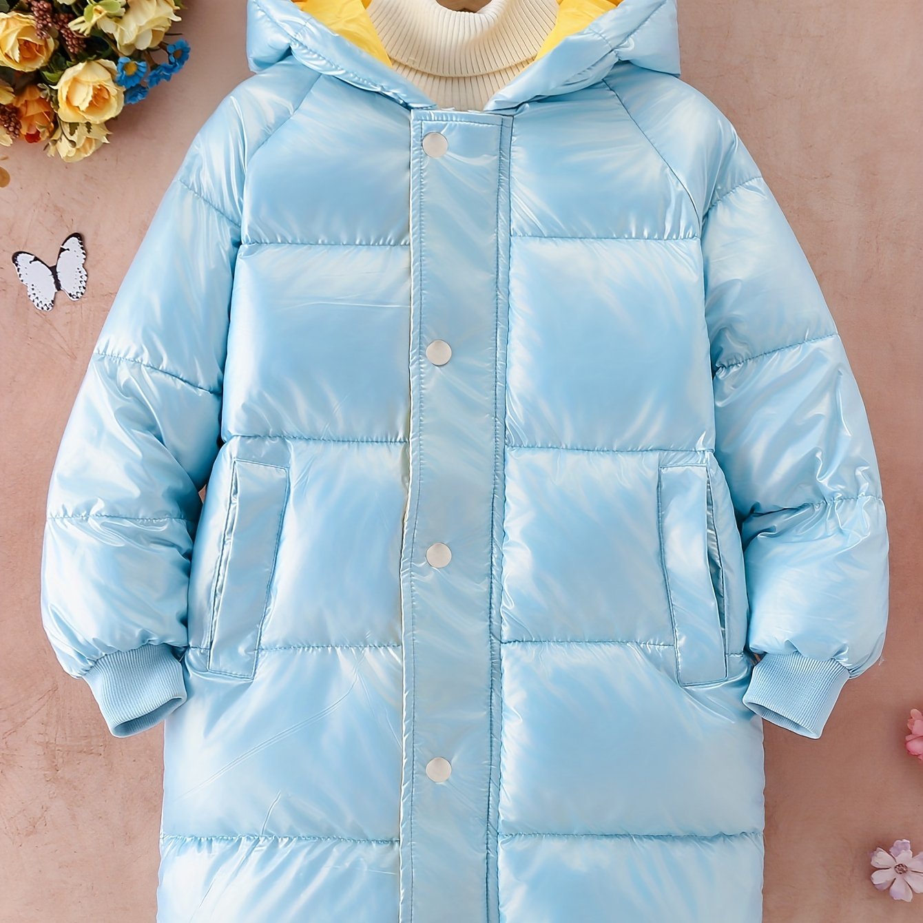 gbolsos Boys/ Girls Winter Warm Cotton-padded Hooded Coat Outdoor Snow Suit, Teen Kids Clothing For Winter/ Fall, Gift Idea