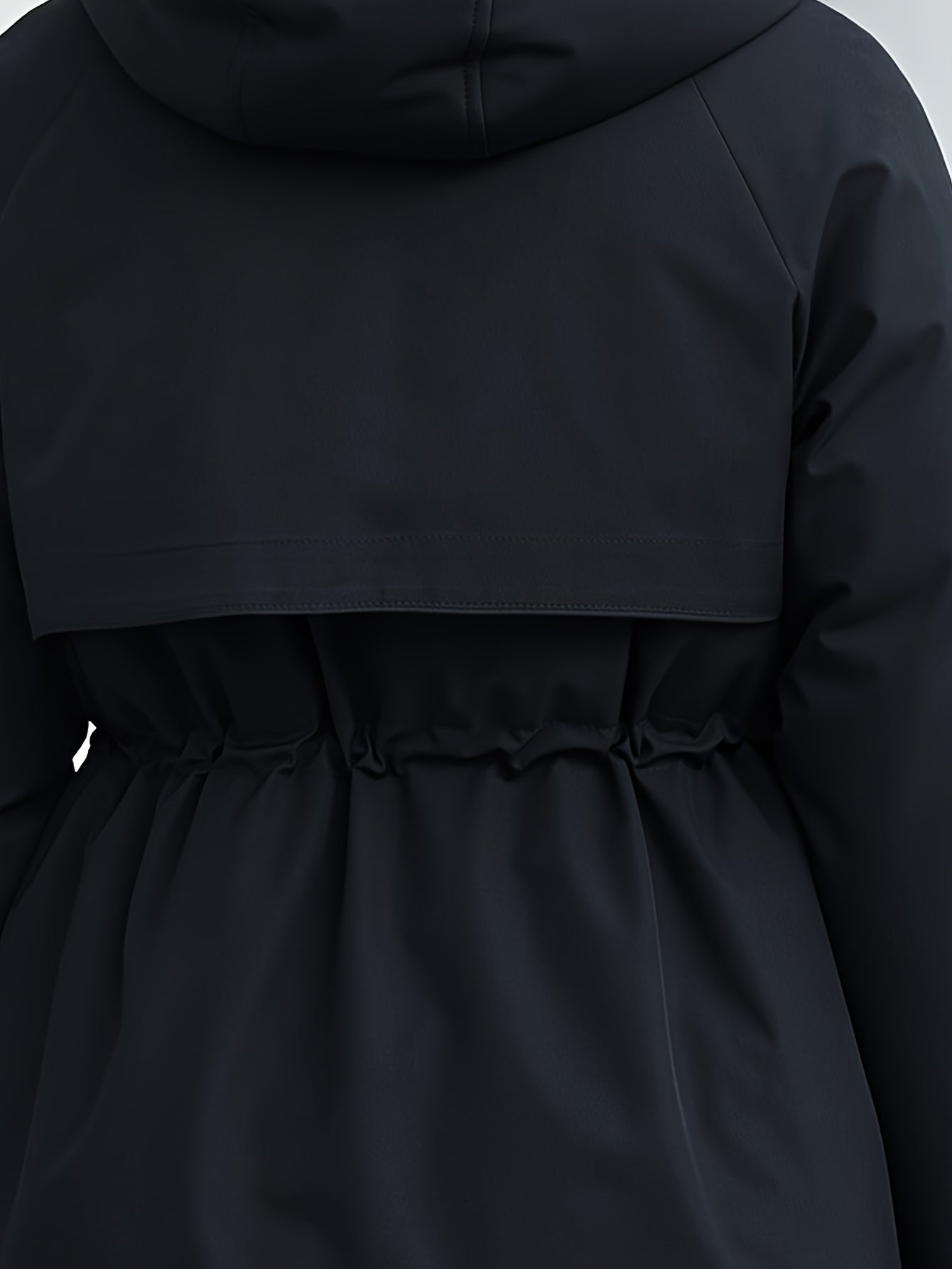 gbolsos Hooded Zip Up Warm Coat, Elegant Pocket Front Long Sleeve Outerwear, Women's Clothing