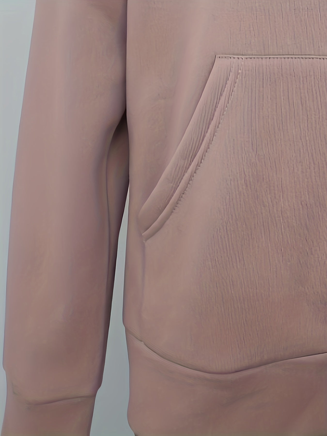 Solid Zip Up Split Hoodie, Casual Long Sleeve Loose Hooded Jacket With Pocket, Women's Clothing