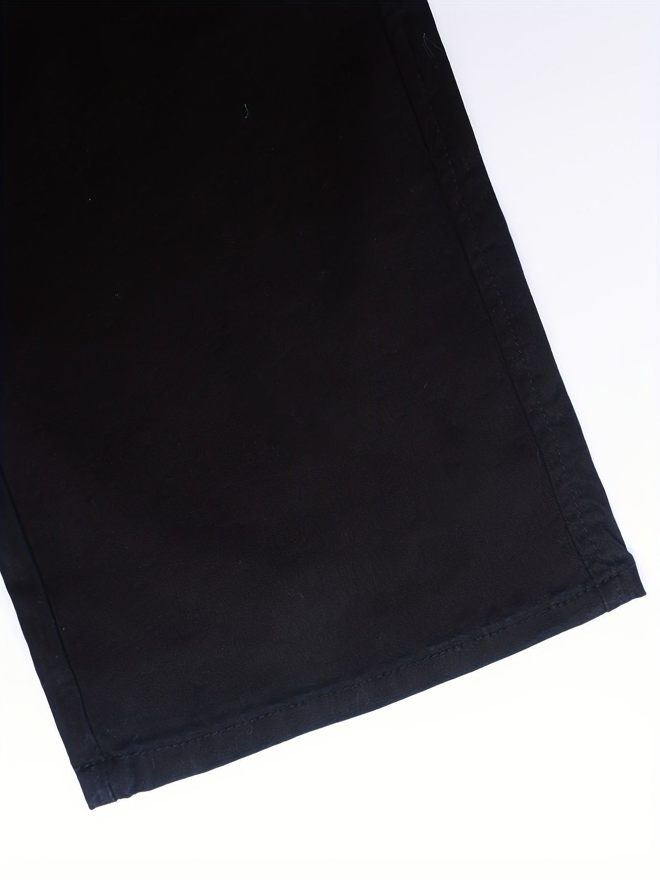gbolsos Plain Side Flap Pocket Cargo Jeans, Loose Fit High Rise Streetwear Denim Pants, Women's Denim Jeans & Clothing