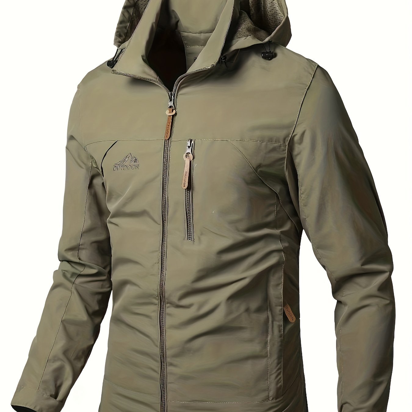 gbolsos Men's Waterproof Windproof Hooded Jackets Outdoor Sports Jacket For Spring Autumn