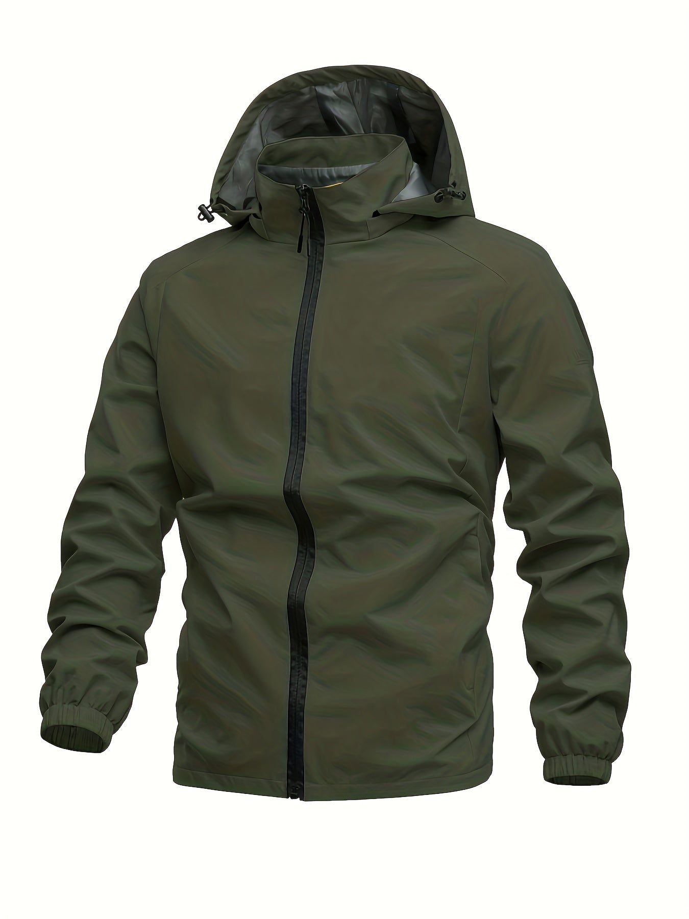 gbolsos Men's Casual Detachable Hooded Windbreaker Jacket, Stand Collar Zip Up Jackets By Activity For Spring Fall Outdoor Activities