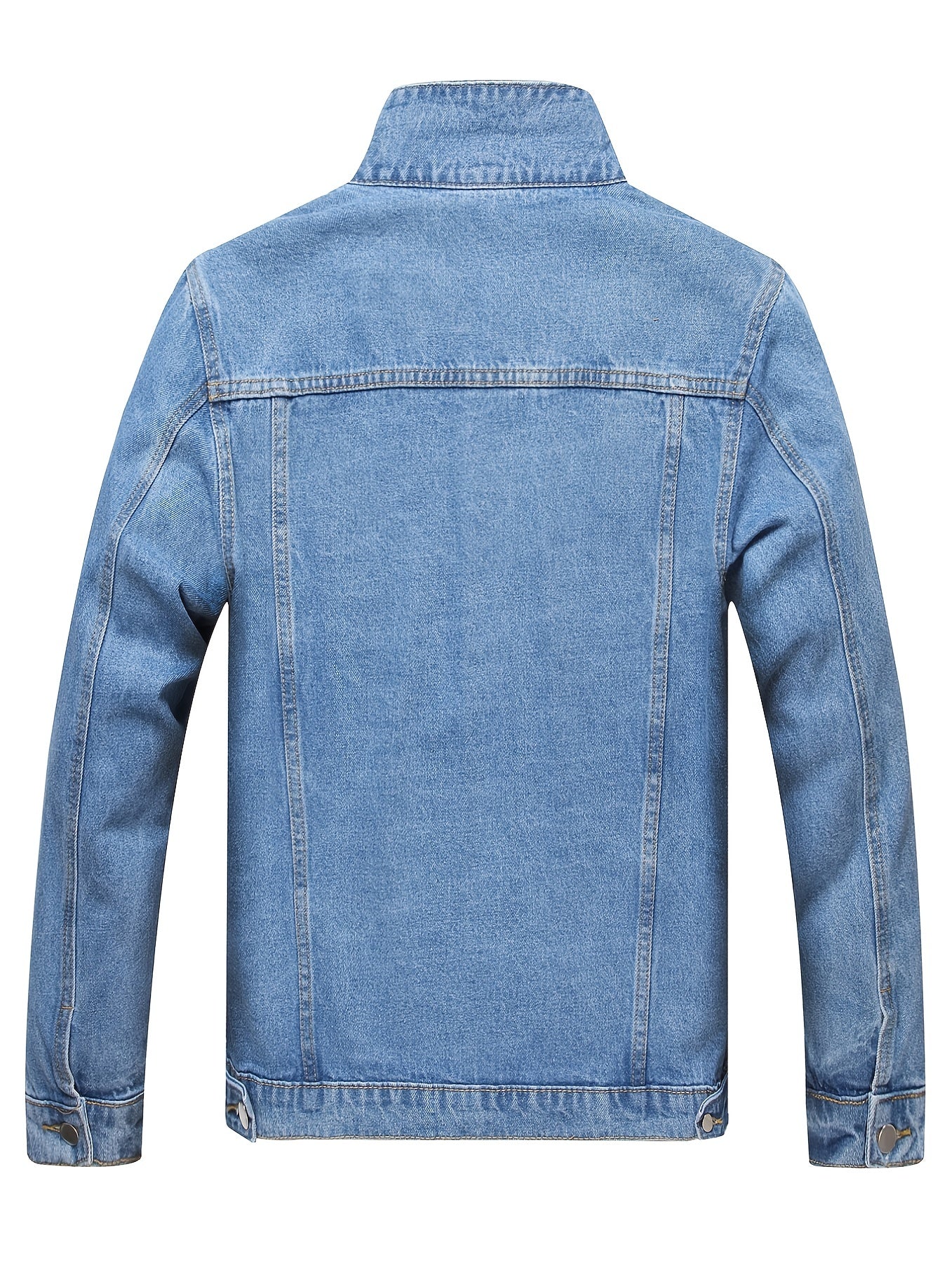 gbolsos Men's Denim Jacket Washed Classic Casual Distressed Ripped Slim Fit Jacket Gifts
