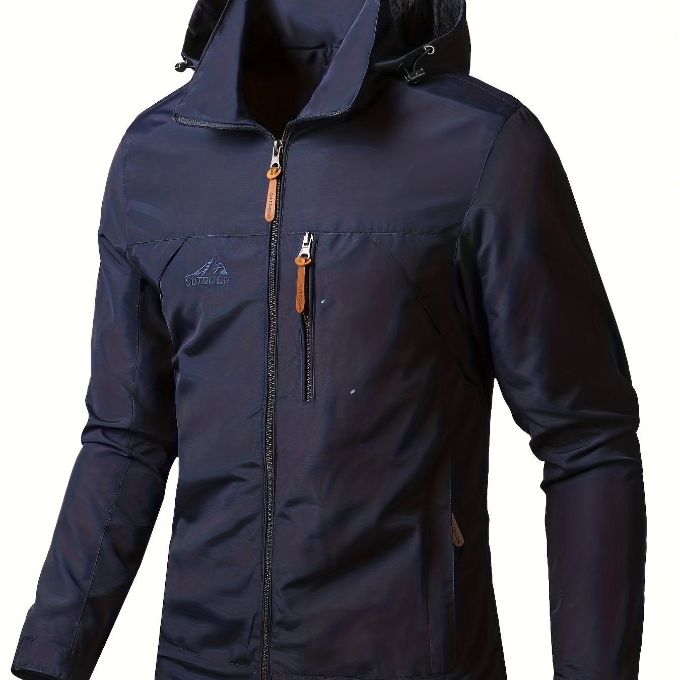 gbolsos Men's Waterproof Windproof Hooded Jackets Outdoor Sports Jacket For Spring Autumn
