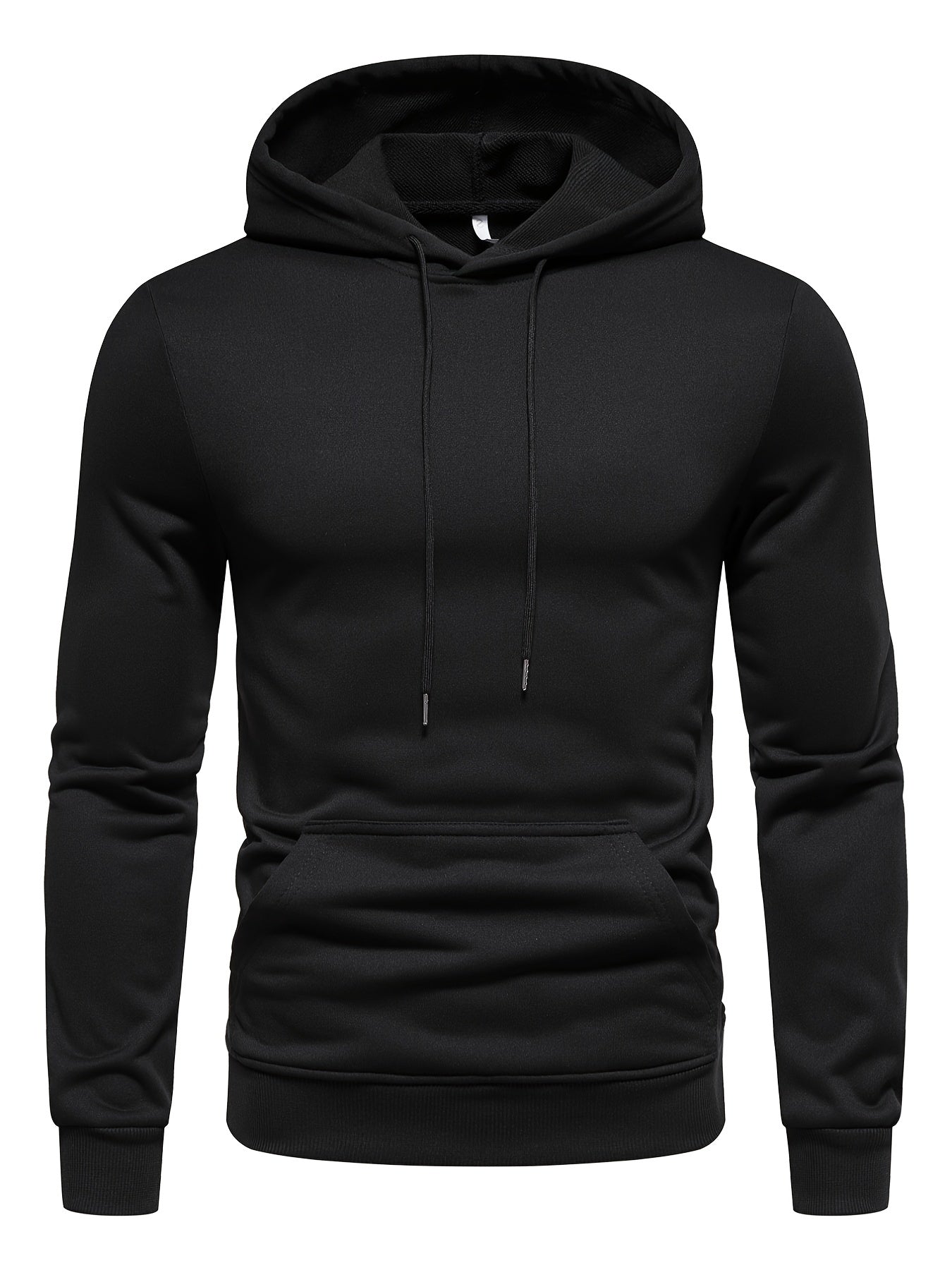 gbolsos Men's Slimming Hoodies Long Sleeve Drawstring Sweatshirt With Pocket Casual Hooded Jumper Tops