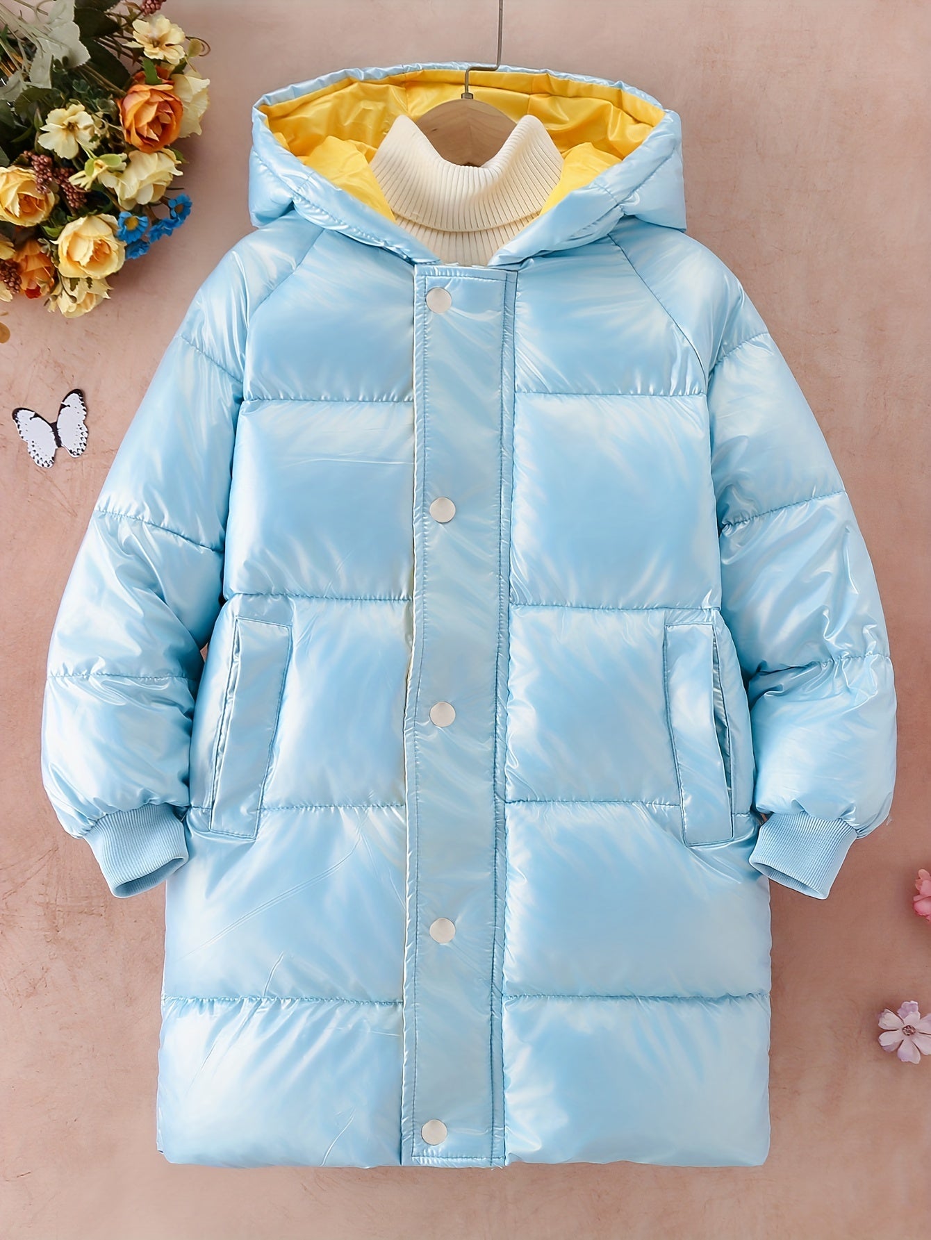 gbolsos Boys/ Girls Winter Warm Cotton-padded Hooded Coat Outdoor Snow Suit, Teen Kids Clothing For Winter/ Fall, Gift Idea