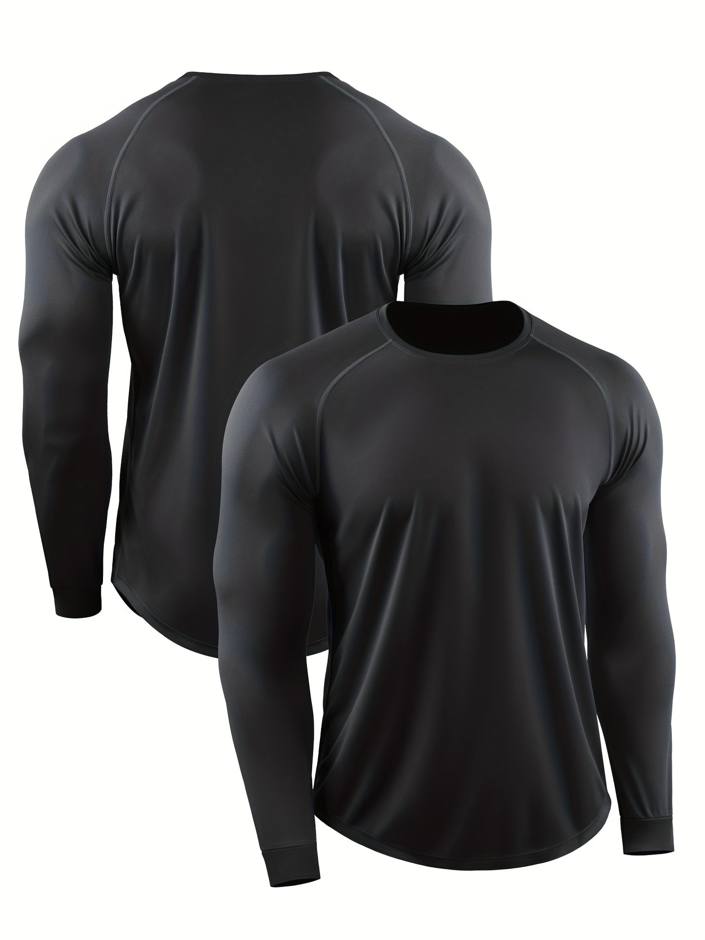 gbolsos Autumn And Winter Muscle Training Fitness Clothes Basketball T-shirt Men's Loose Casual Sports Hooded Pullover Running Marathon Quick Dry Long Sleeve Shirt