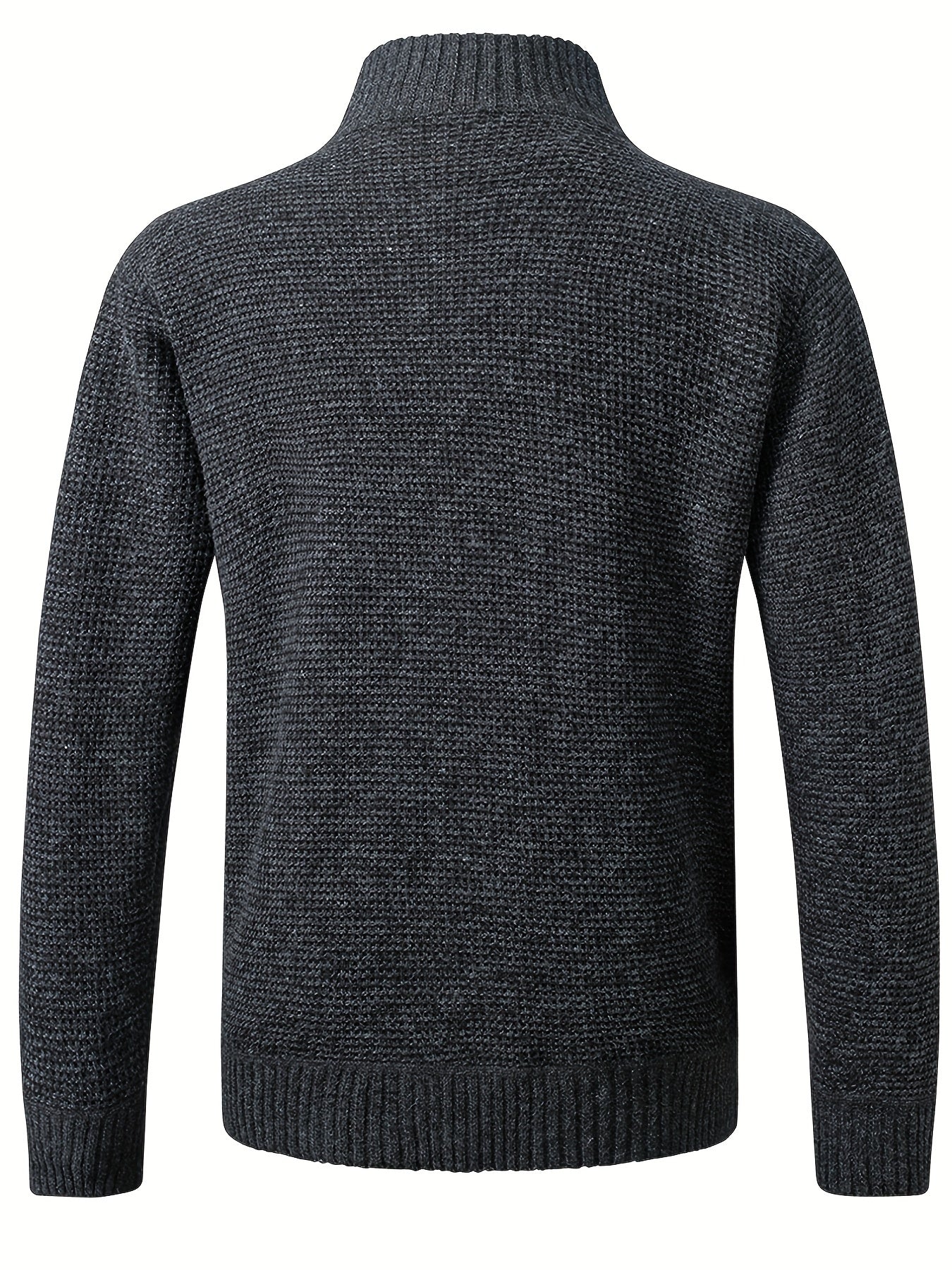 gbolsos Men's Warm Sweater Casual Jacket, Stand Collar Jacket Coat For Fall Winter