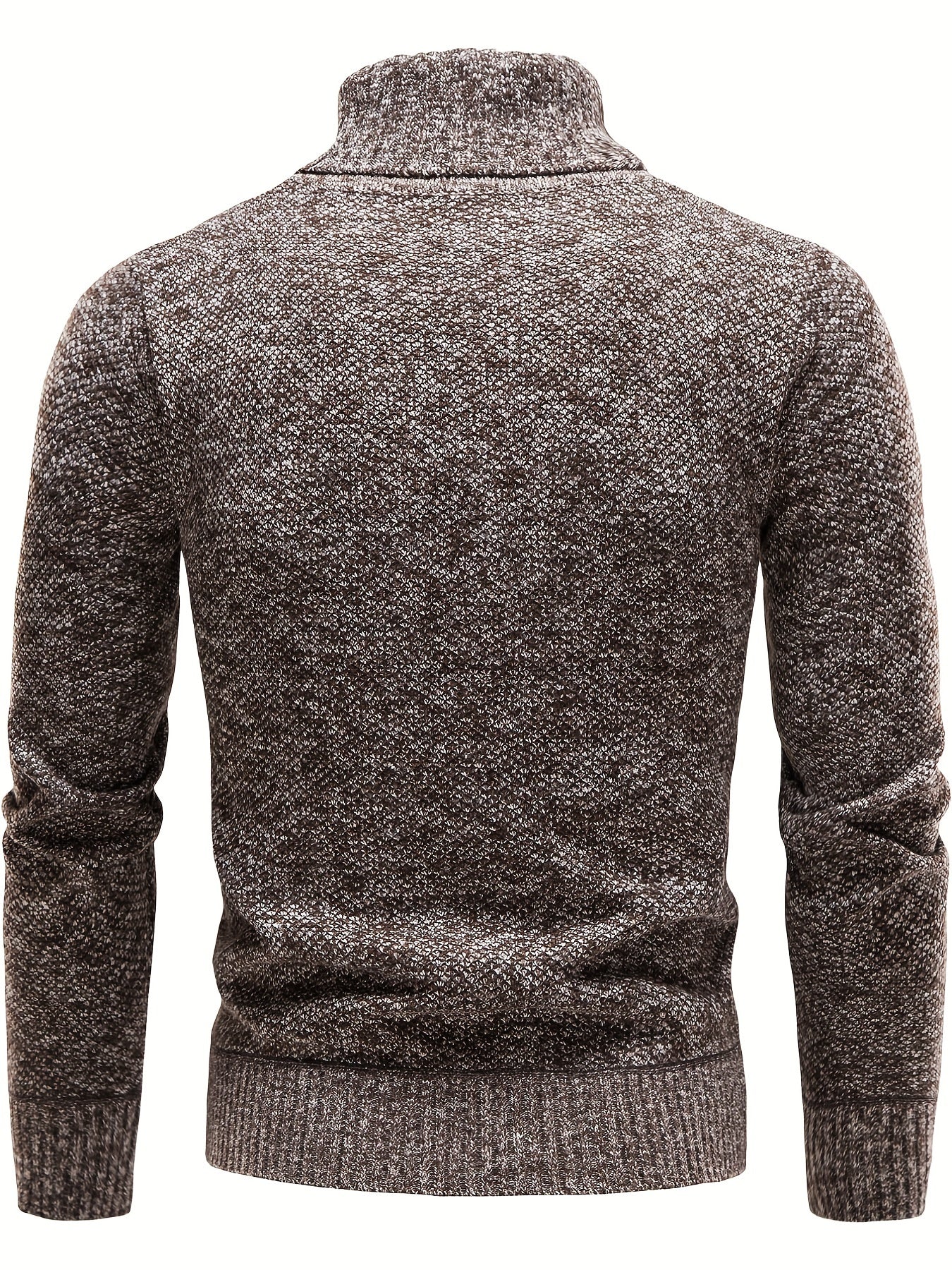 gbolsos Men's Casual Sweater, Knit Slim Fit Pullover Turtleneck Sweater For Fall & Winter