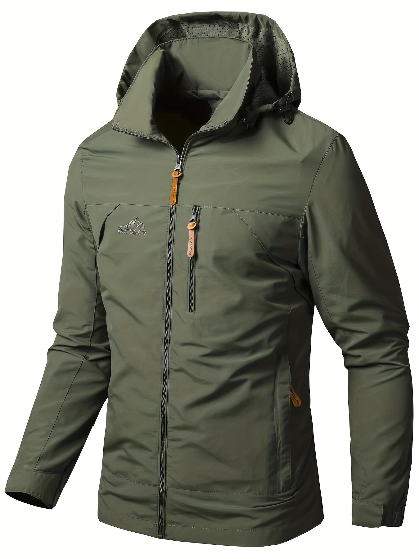 gbolsos Men's Waterproof Windproof Hooded Jackets Outdoor Sports Jacket For Spring Autumn