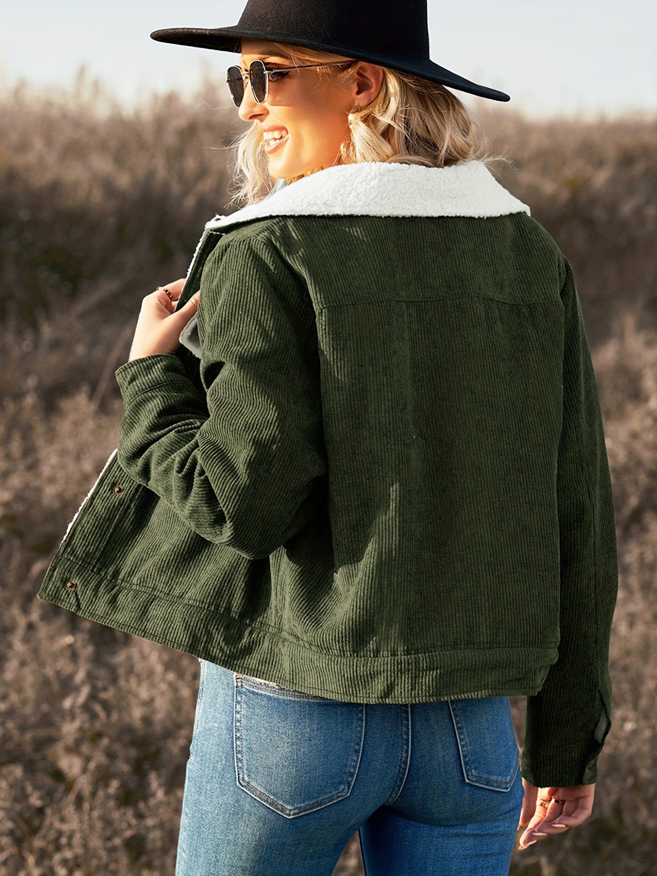 gbolsos Women's Outerwear Solid Casual Fashion Short Jacket