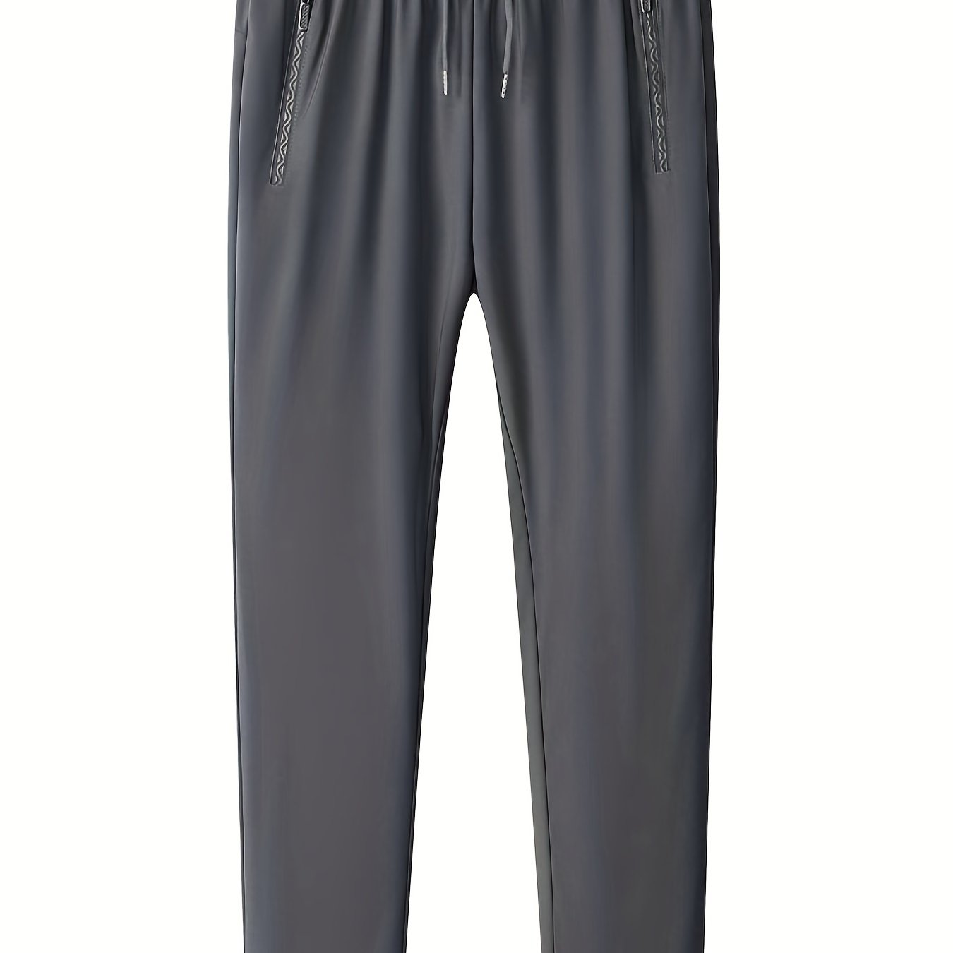 gbolsos Classic Design Lightweight Breathable Joggers, Men's Casual Loose Fit High Stretch Waist Drawstring Pants For Spring Summer