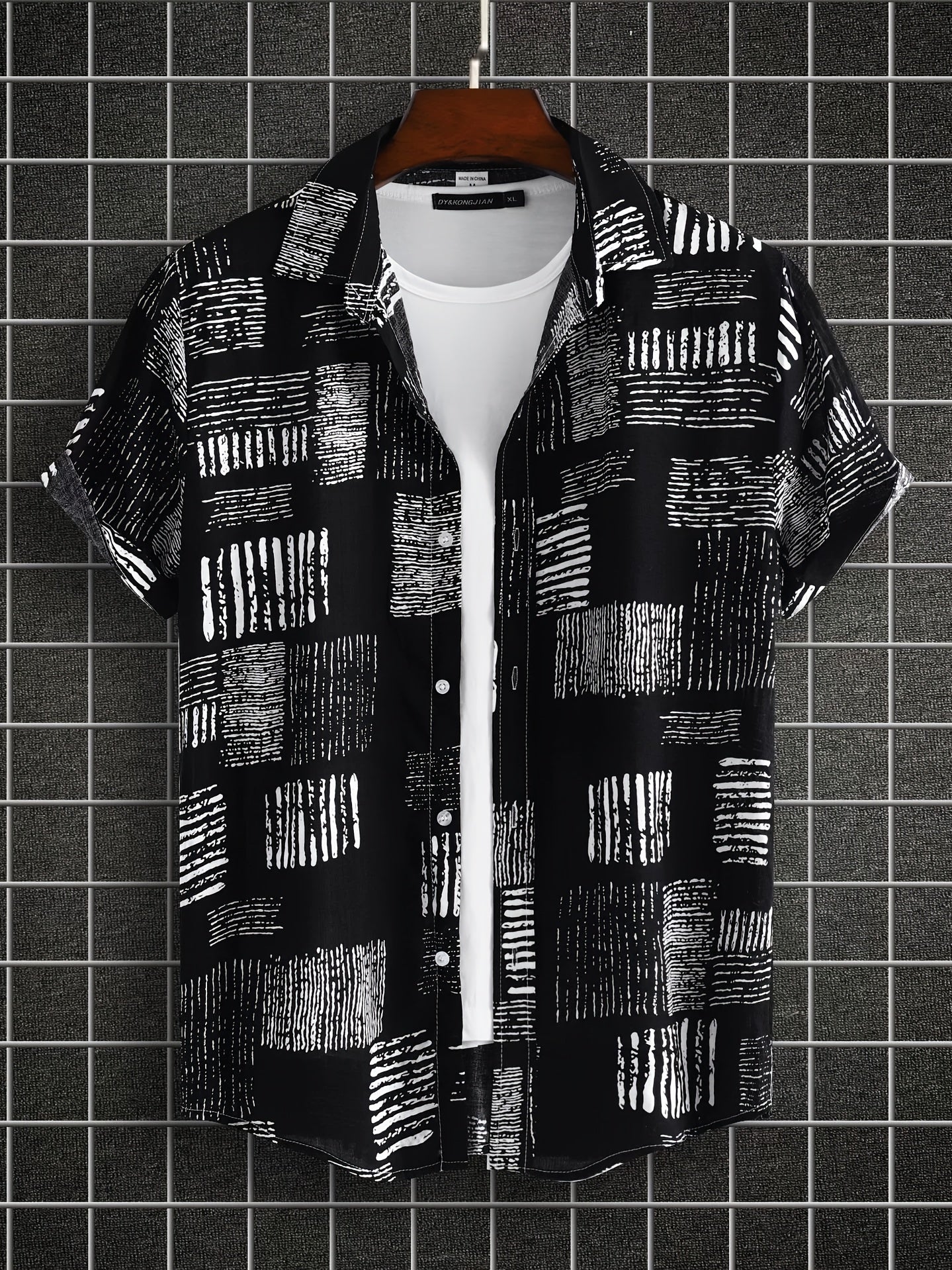 gbolsos Men's Casual Short Sleeve Shirt, Male Hawaiian Shirt For Summer Beach Vacation