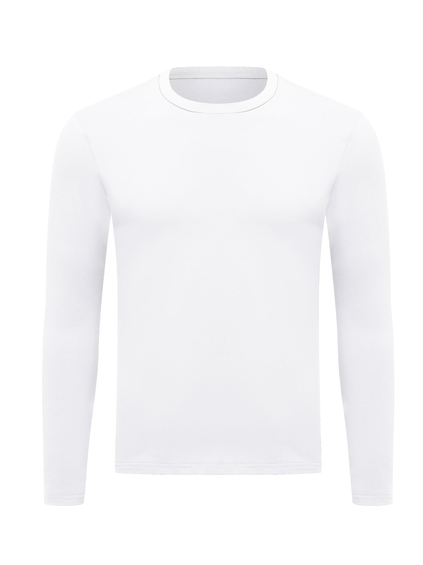 gbolsos Men's Thermal Underwear Tops Crew Neck Base Layer Long Sleeve Tops Fleece Lining Bottoming Shirts