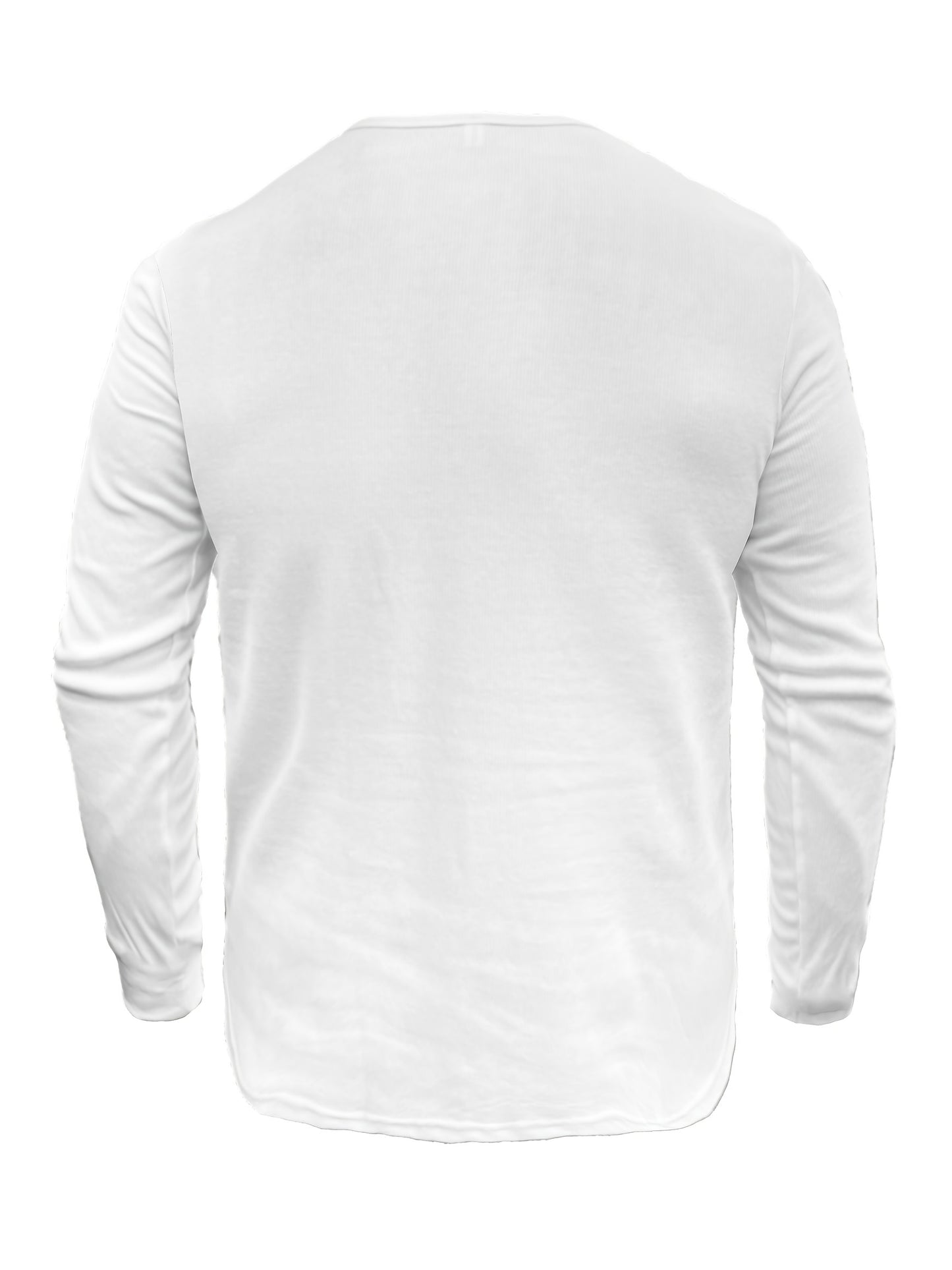 gbolsos Retro Style Men's Solid Long Sleeve Henry Tee, Men's Casual Comfy Clothing For Spring Fall