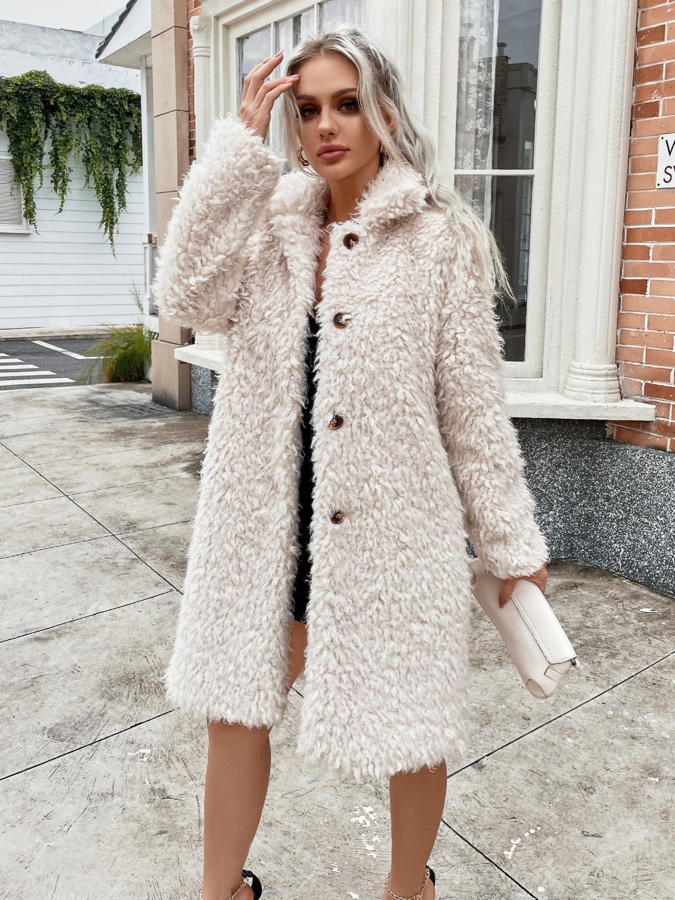 gbolsos Women's Outerwear Fall Fashion Solid Button Lightweight Coat Pocket Coat