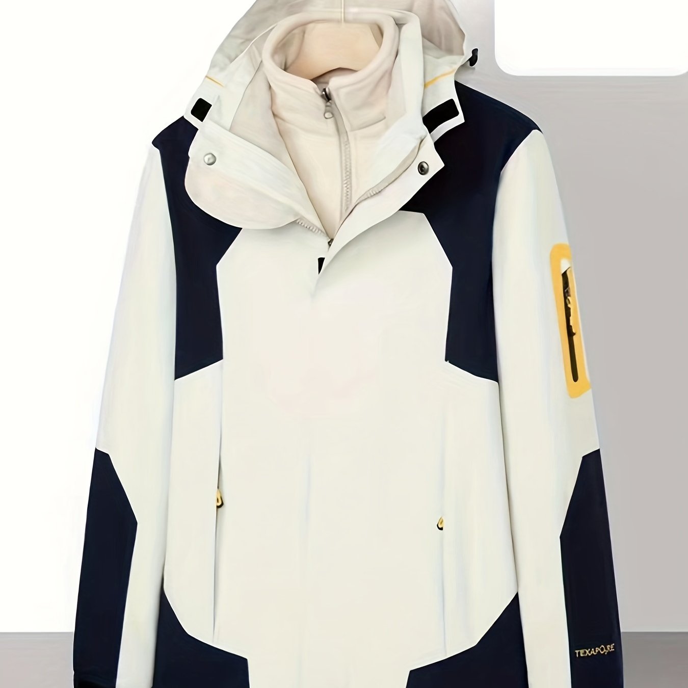 gbolsos Men's Casual Warm Waterproof Windbreaker Jacket Coat Regular Fit Coat For Spring Autumn Outdoors Hiking