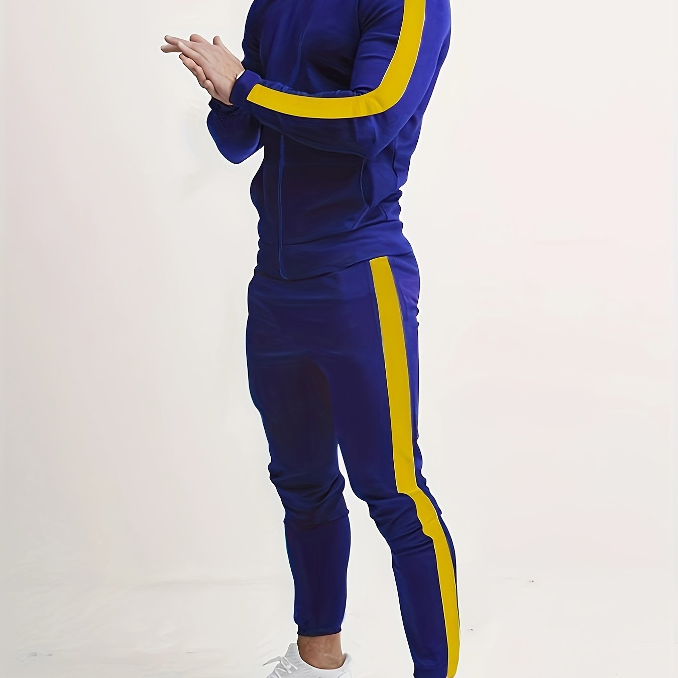gbolsos Classic Men's Athletic 2 Piece Tracksuit Set Casual Full-Zip Sweatsuits Long Sleeve Jacket And Jogging Pants Set For Gym Workout Running