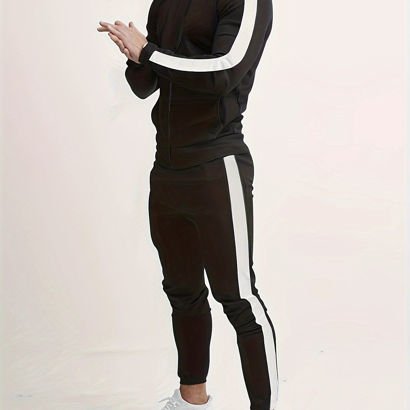 gbolsos Classic Men's Athletic 2 Piece Tracksuit Set Casual Full-Zip Sweatsuits Long Sleeve Jacket And Jogging Pants Set For Gym Workout Running