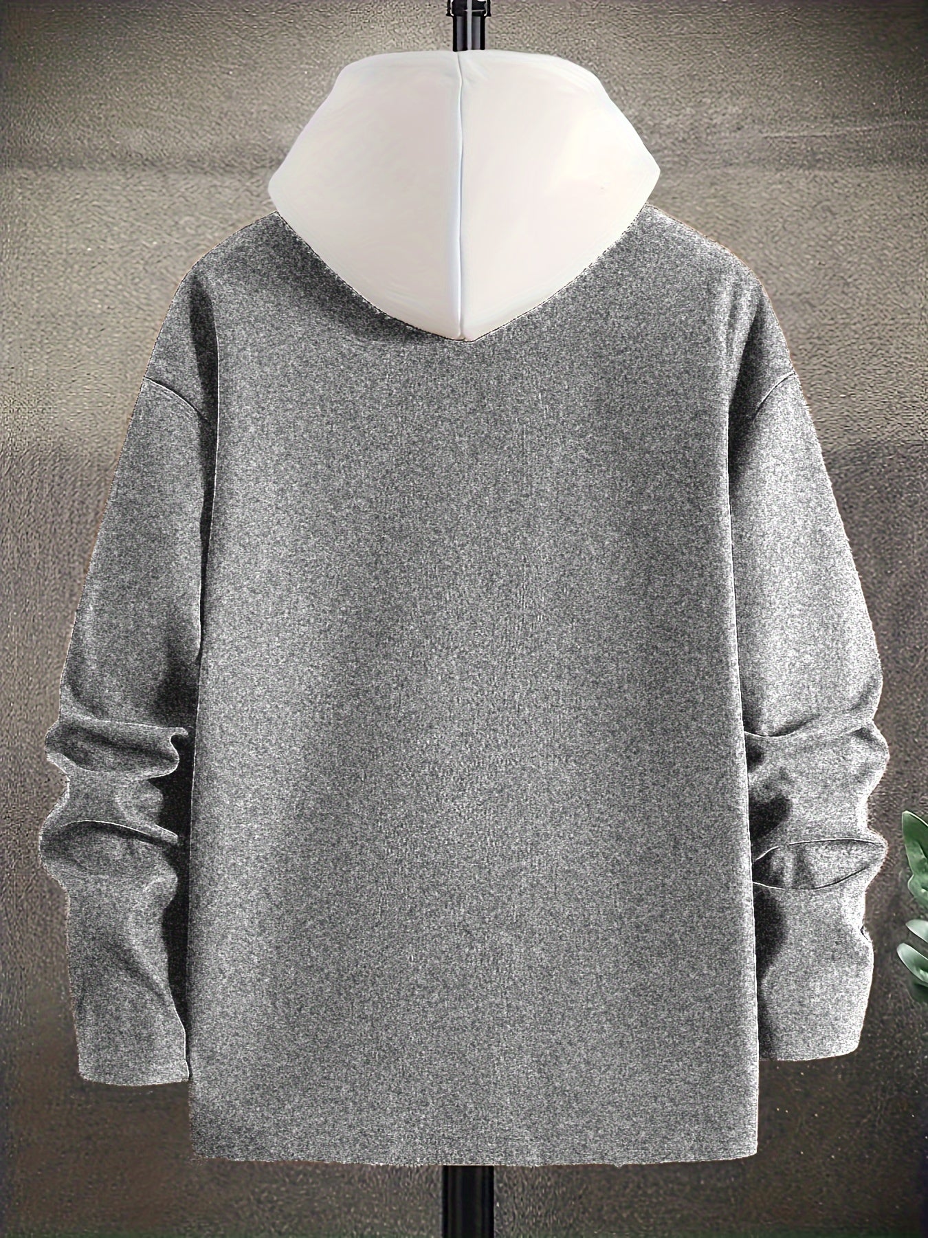 gbolsos Fashionable And Trendy Men's Solid Shirt Lapel Button Long Sleeve Woolen Shirt Jacket, Suitable For Winter And Autumn