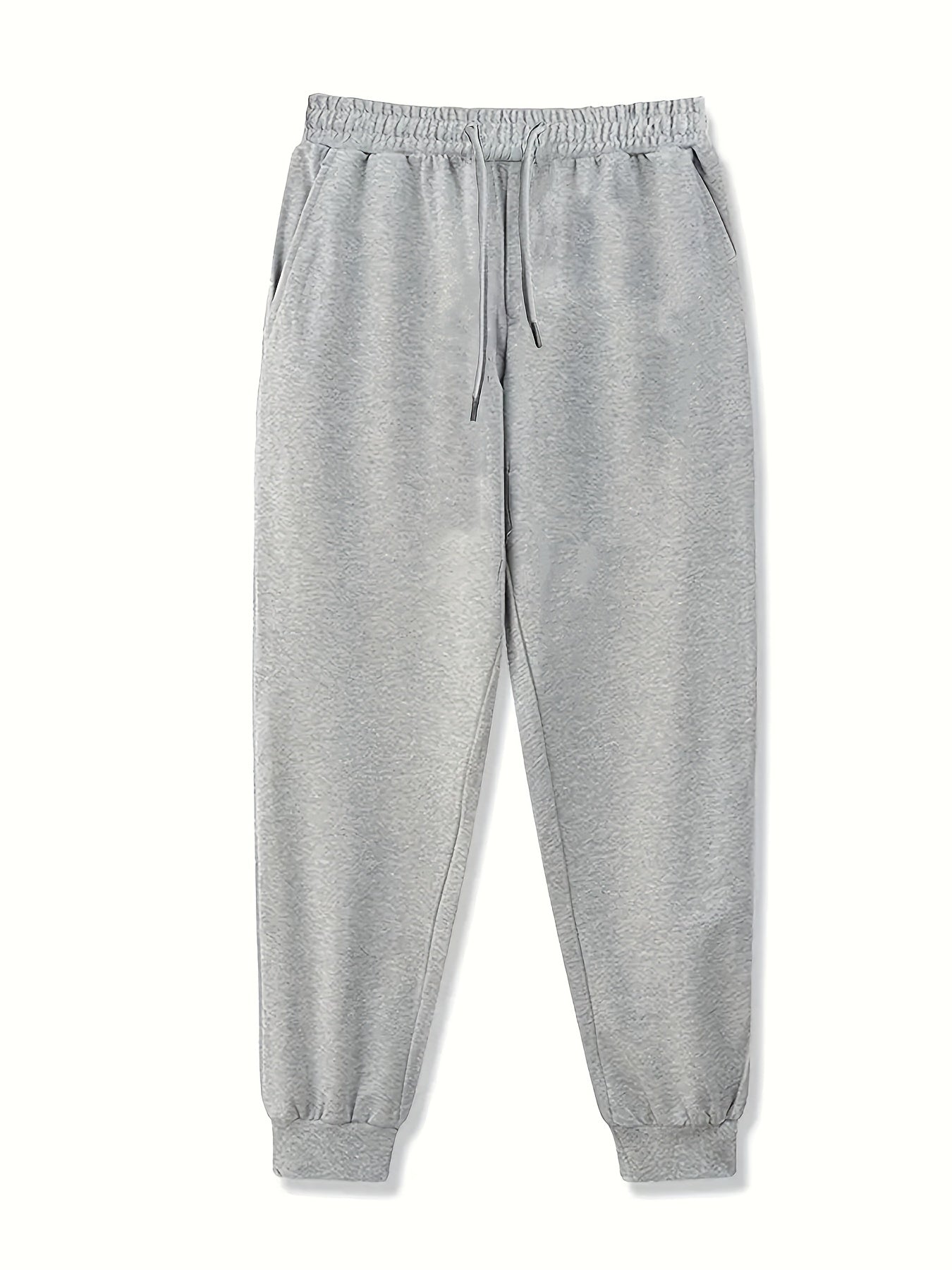 gbolsos Men's Loose Fit Joggers, Casual Stretch Knit Fabric Sweatpants Tapered Pants For All Seasons