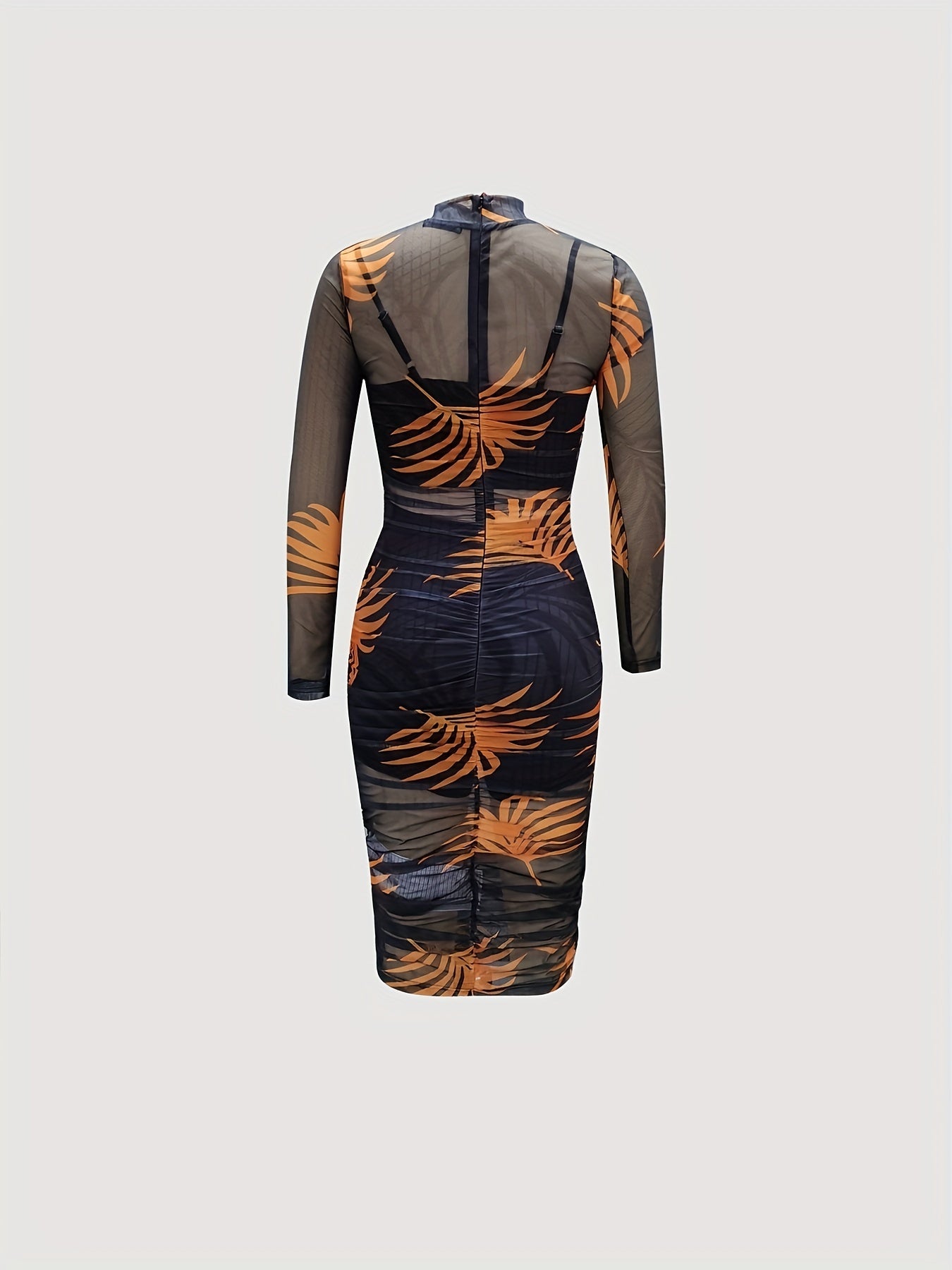 kkboxly Sexy Slim Three-piece Set, Crop Cami Top + Shorts + Floral Print Mesh Dress Outfits, Women's Clothing