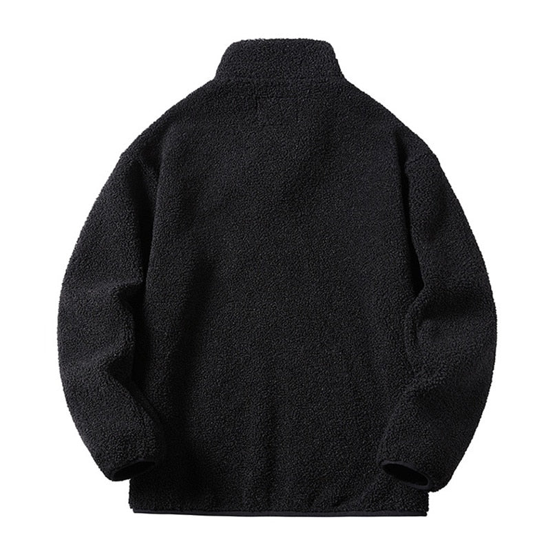 Gbolsos Unisex Lamb Wool Teddy Coat Men Women Cashmere Fleece Jacket Teen Couple Warm Clothing 2023 Boy Girls Varsity Techwear Spring