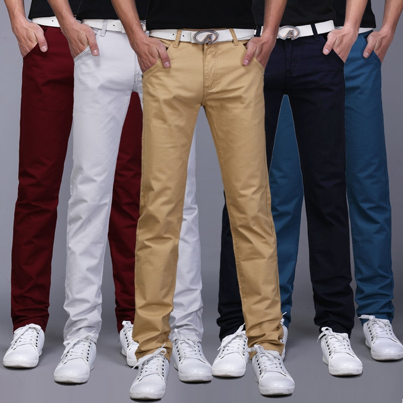 Gbolsos Classic 9 Color Casual Pants Men Spring summer New Business Fashion Comfortable Stretch Cotton Straigh Jeans Trousers