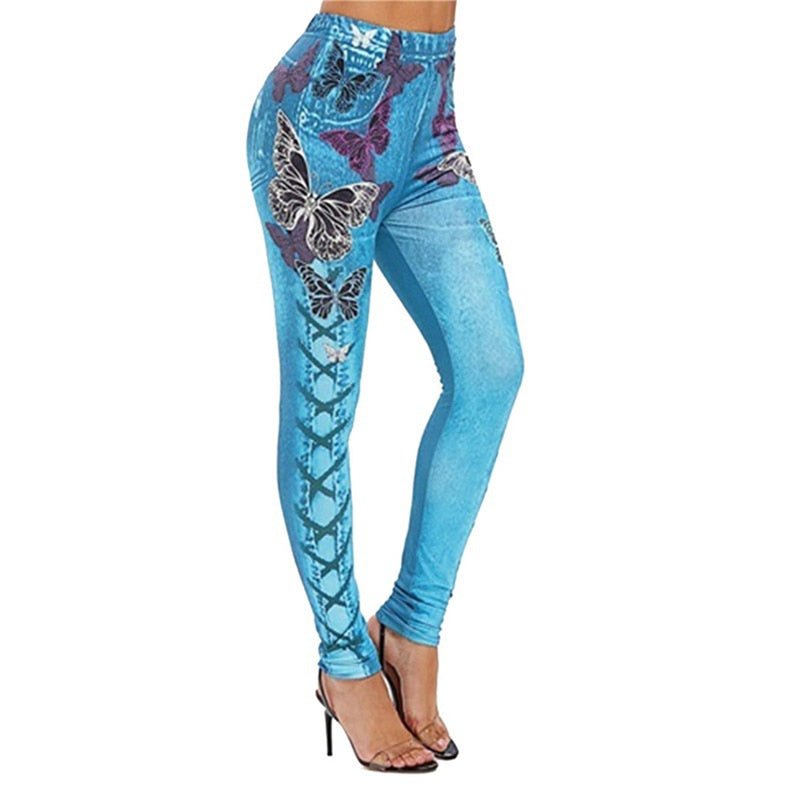 Gbolsos Ladies Leggings Clothing New Women Fashion 3D Print Causual Hip Slimming High Elastic Female Breathable Leggings
