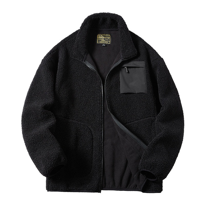 Gbolsos Unisex Lamb Wool Teddy Coat Men Women Cashmere Fleece Jacket Teen Couple Warm Clothing 2023 Boy Girls Varsity Techwear Spring