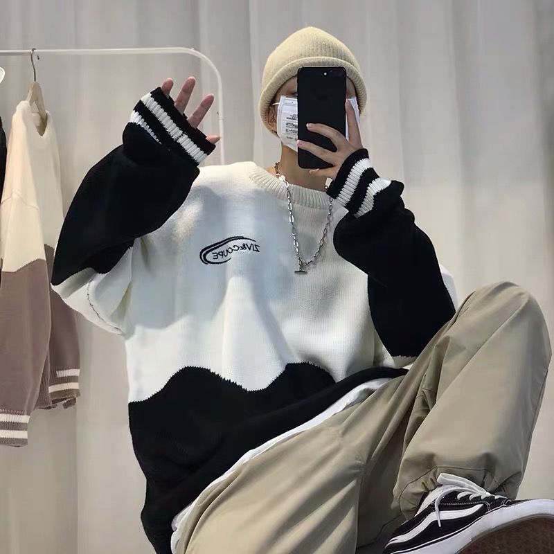 Gbolsos Popular Sweaters in Autumn and Winter for Men and Women Korean Edition Casual Loose New Knitwear Warm Trend Undercoat