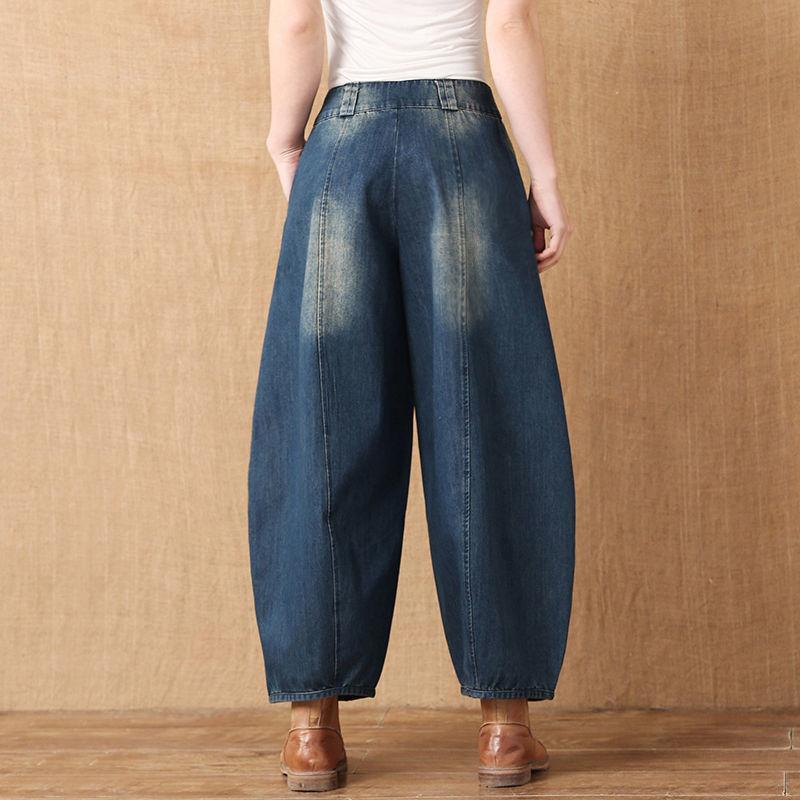 Gbolsos Casual Pants Flare Jeans Woman Women's Wide Trousers Urban Jean Baggy Clothes Spring Womens Fashion Vintage Clothing Pant