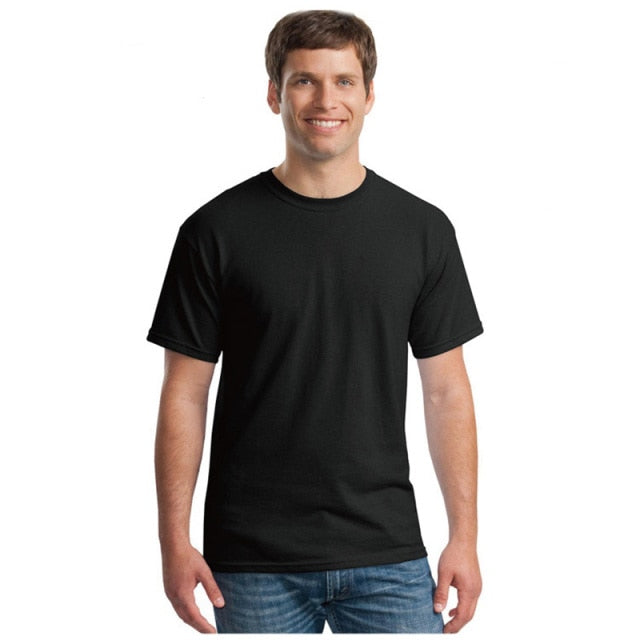 GbolsosMen's Cotton White Plain Basic T Shirt Man Black Summer Short Sleeve Casual Fashion 2021 Spring Brand loose Classic Solid XXL
