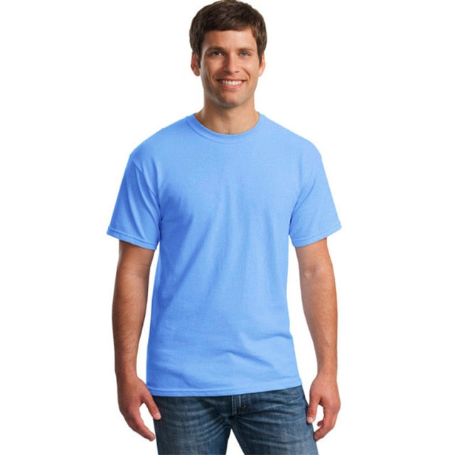 GbolsosMen's Cotton White Plain Basic T Shirt Man Black Summer Short Sleeve Casual Fashion 2021 Spring Brand loose Classic Solid XXL