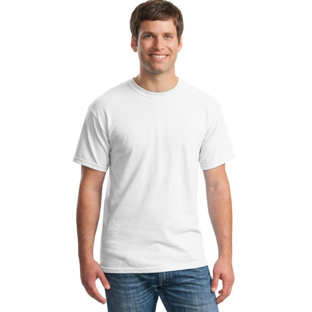 GbolsosMen's Cotton White Plain Basic T Shirt Man Black Summer Short Sleeve Casual Fashion 2021 Spring Brand loose Classic Solid XXL