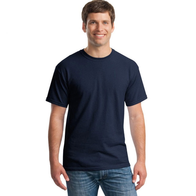 GbolsosMen's Cotton White Plain Basic T Shirt Man Black Summer Short Sleeve Casual Fashion 2021 Spring Brand loose Classic Solid XXL