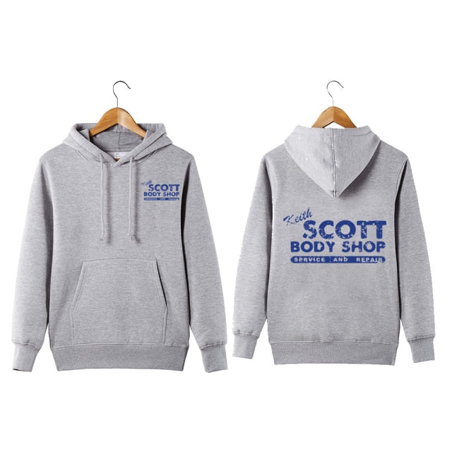 Vintage Style Keith Scott Body Shop Pullover Hoodie one tree hill car mechanic Keith Scott Body Shop Hoodie Sweatershirt