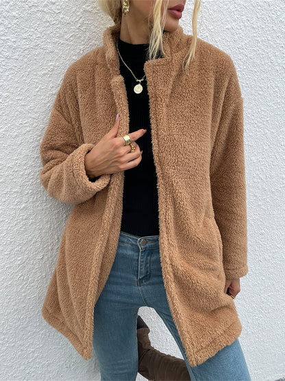 gbolsos  Women's Outwear Women's Casual Double-sided Teddy Thermal Coat
