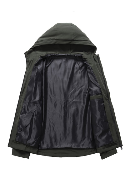 gbolsos  Men's Waterproof Zipper Sports Fashion Jacket For Autumn & Winter Outerwear