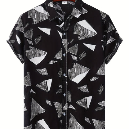 gbolsos  Men's Casual Short Sleeve Shirt, Male Hawaiian Shirt For Summer Beach Vacation
